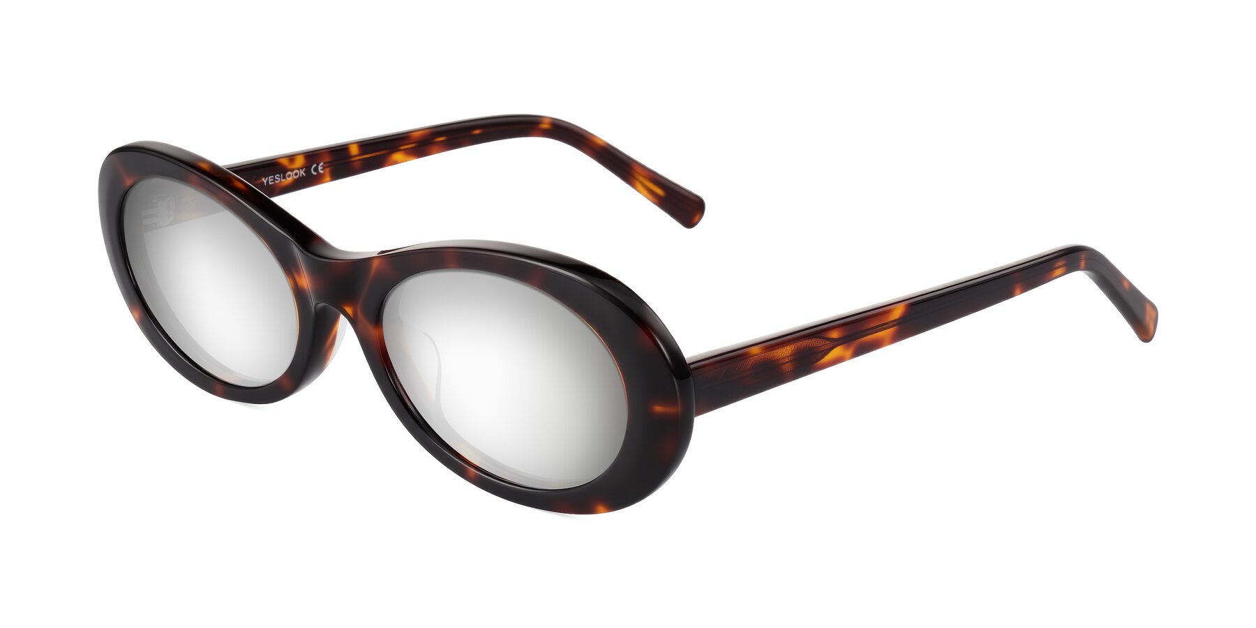 Angle of Layo in Tortoise with Silver Mirrored Lenses