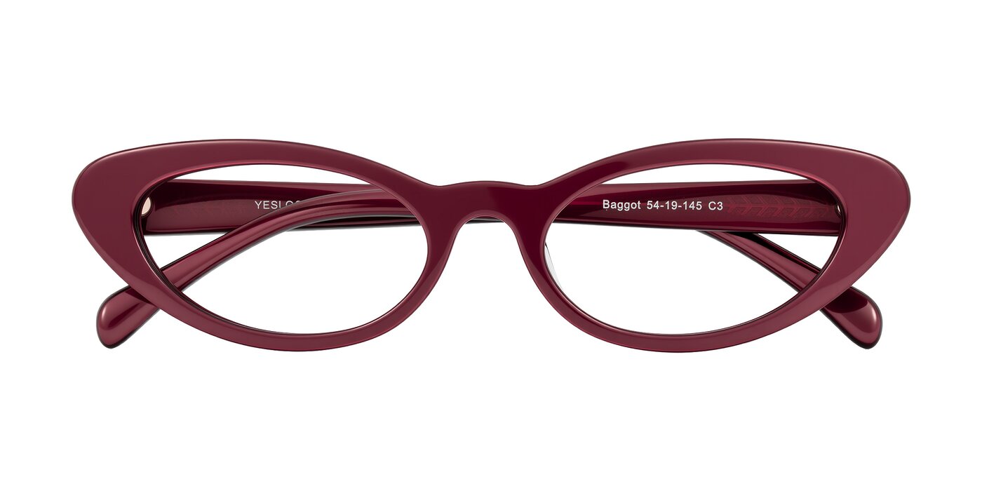 Baggot - Pearlescent Burgundy Eyeglasses