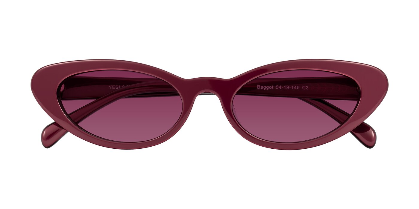 Baggot - Pearlescent Burgundy Tinted Sunglasses