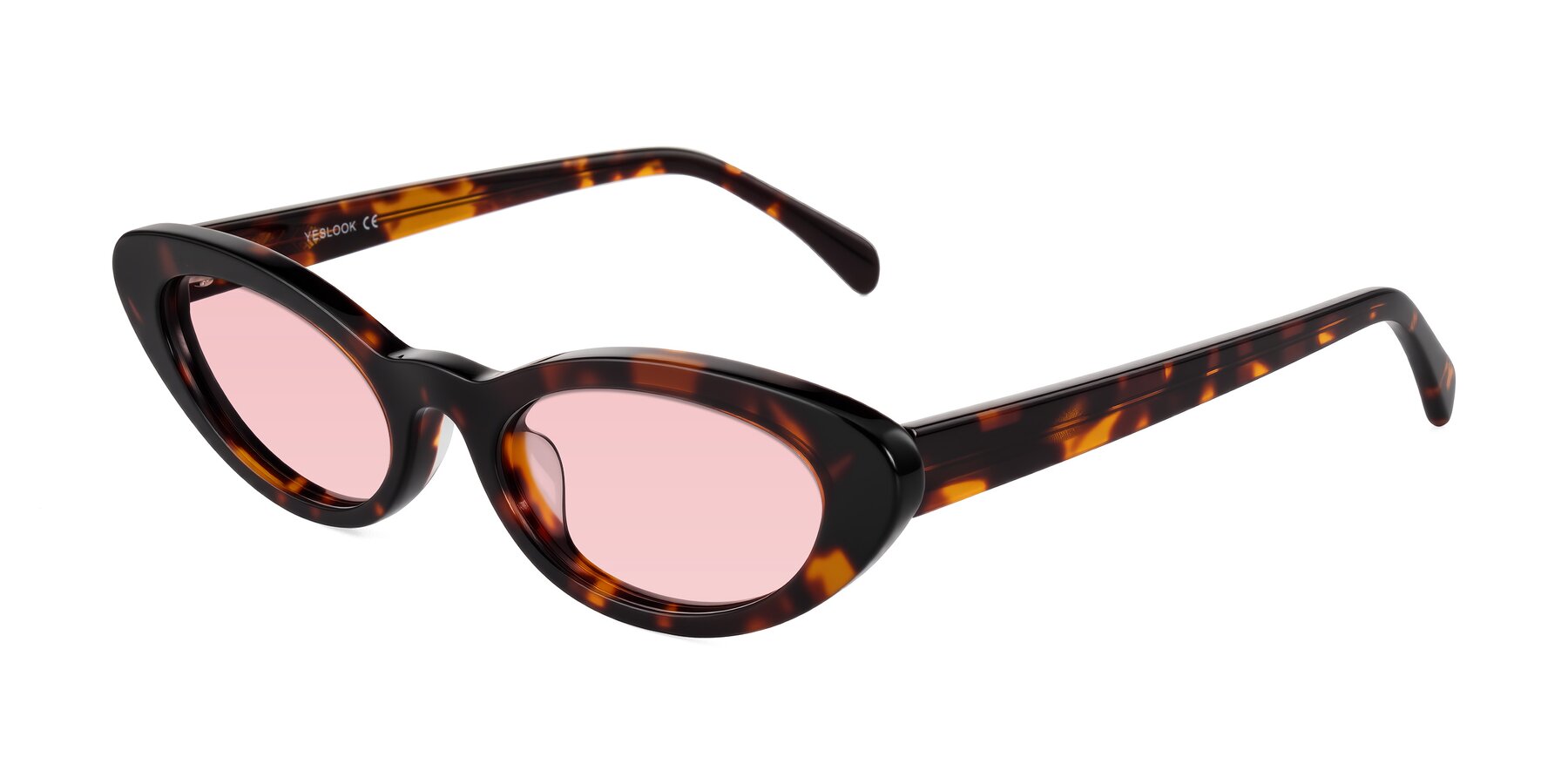 Angle of Baggot in Tortoise with Light Garnet Tinted Lenses