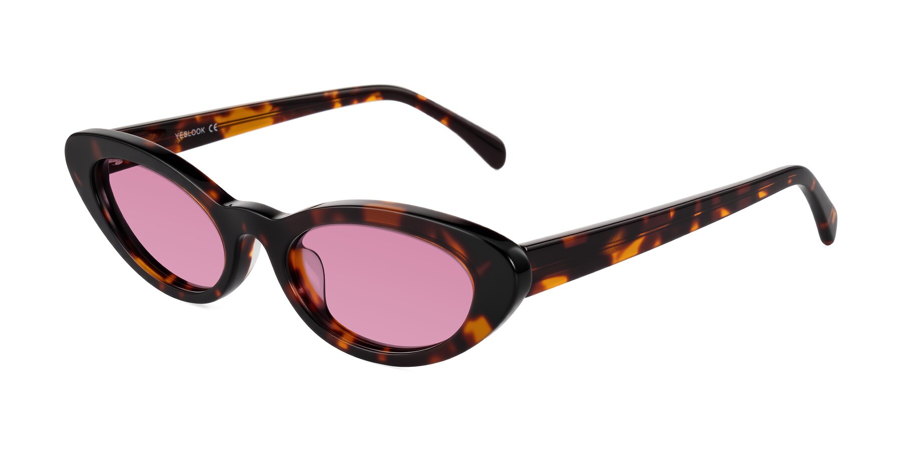 Angle of Baggot in Tortoise with Medium Wine Tinted Lenses