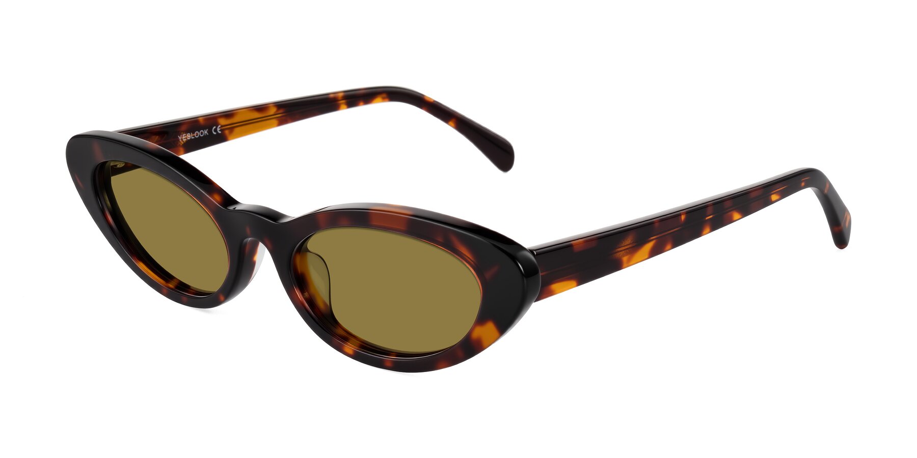 Angle of Baggot in Tortoise with Brown Polarized Lenses