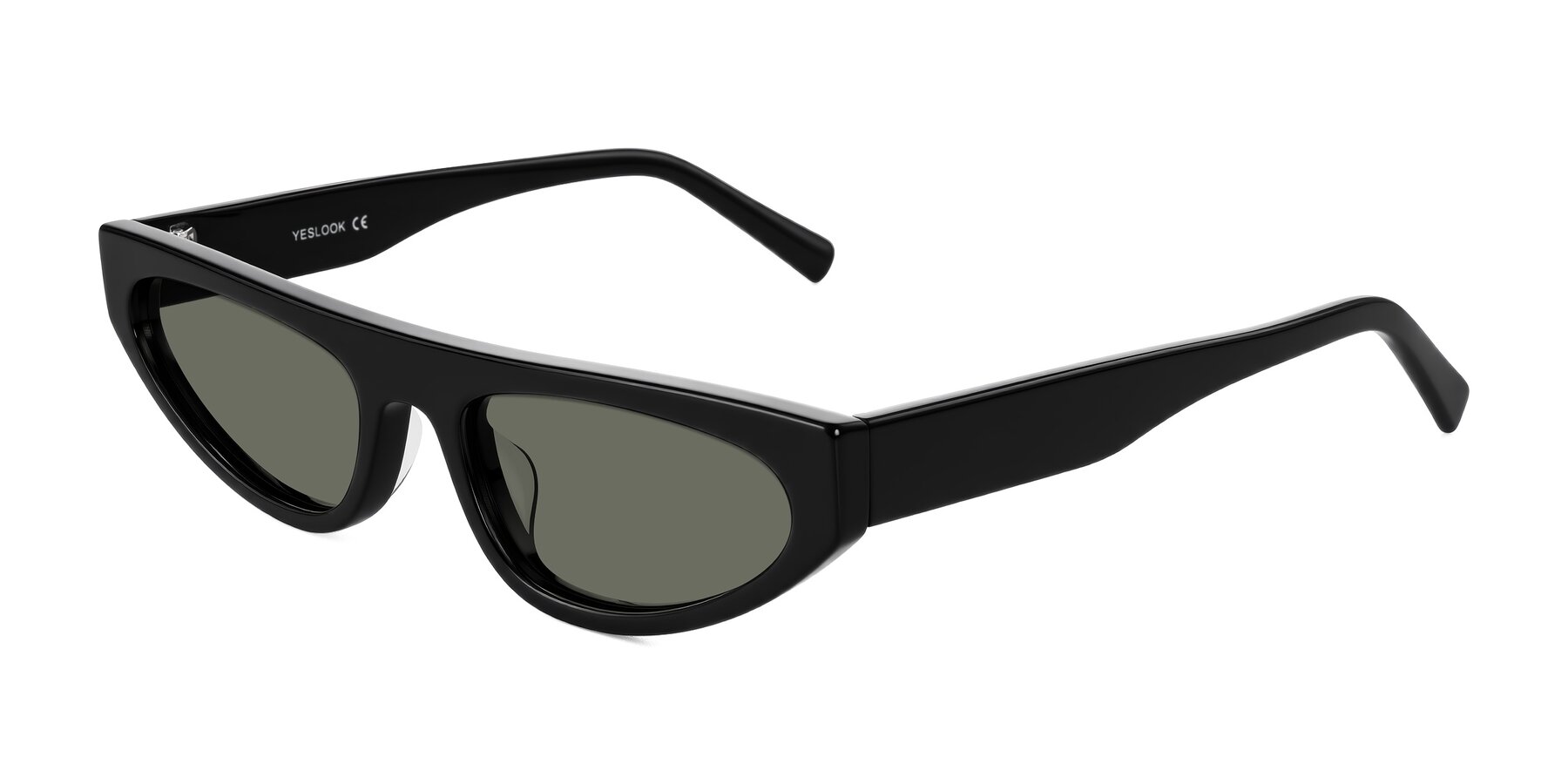 Angle of Carnew in Black with Gray Polarized Lenses