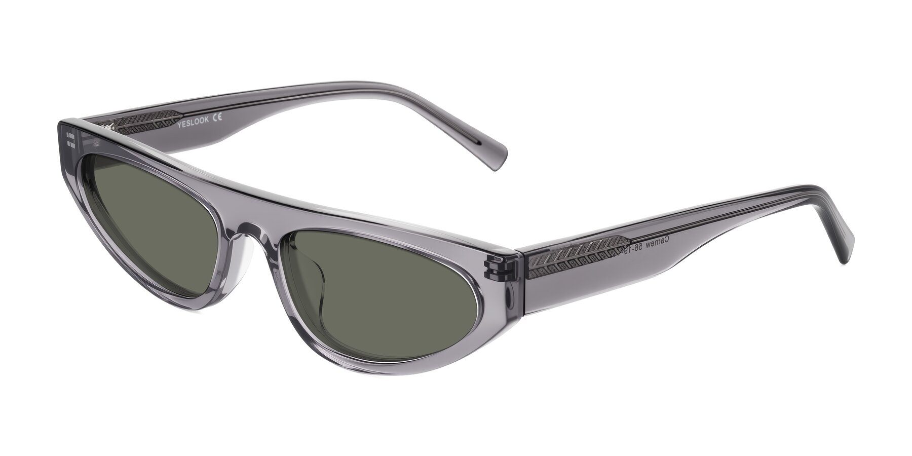 Angle of Carnew in Transparent Gray with Gray Polarized Lenses