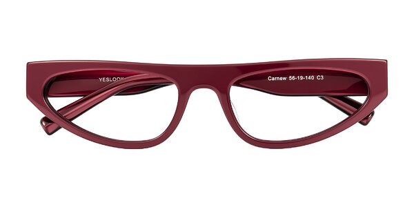 Front of Carnew in Pearlescent Burgundy