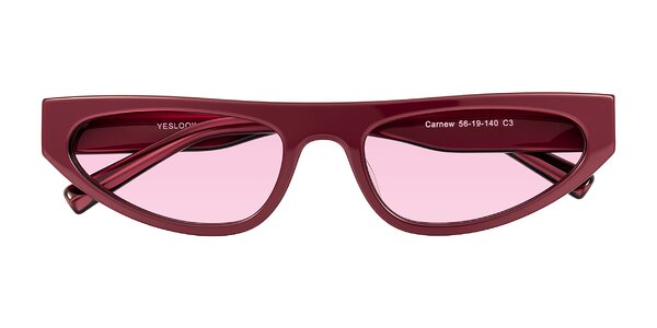 Front of Carnew in Pearlescent Burgundy