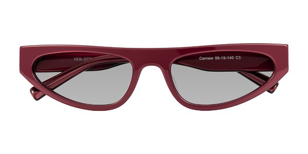 Front of Carnew in Pearlescent Burgundy