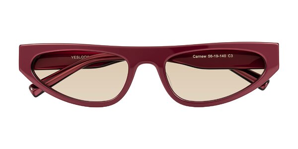 Front of Carnew in Pearlescent Burgundy