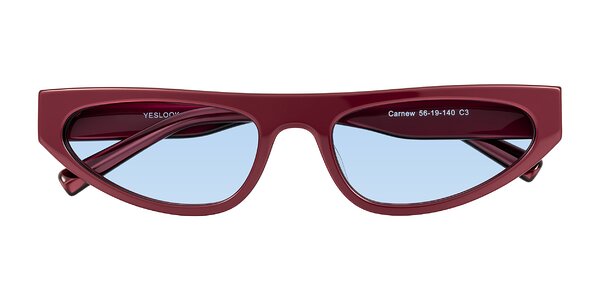 Front of Carnew in Pearlescent Burgundy