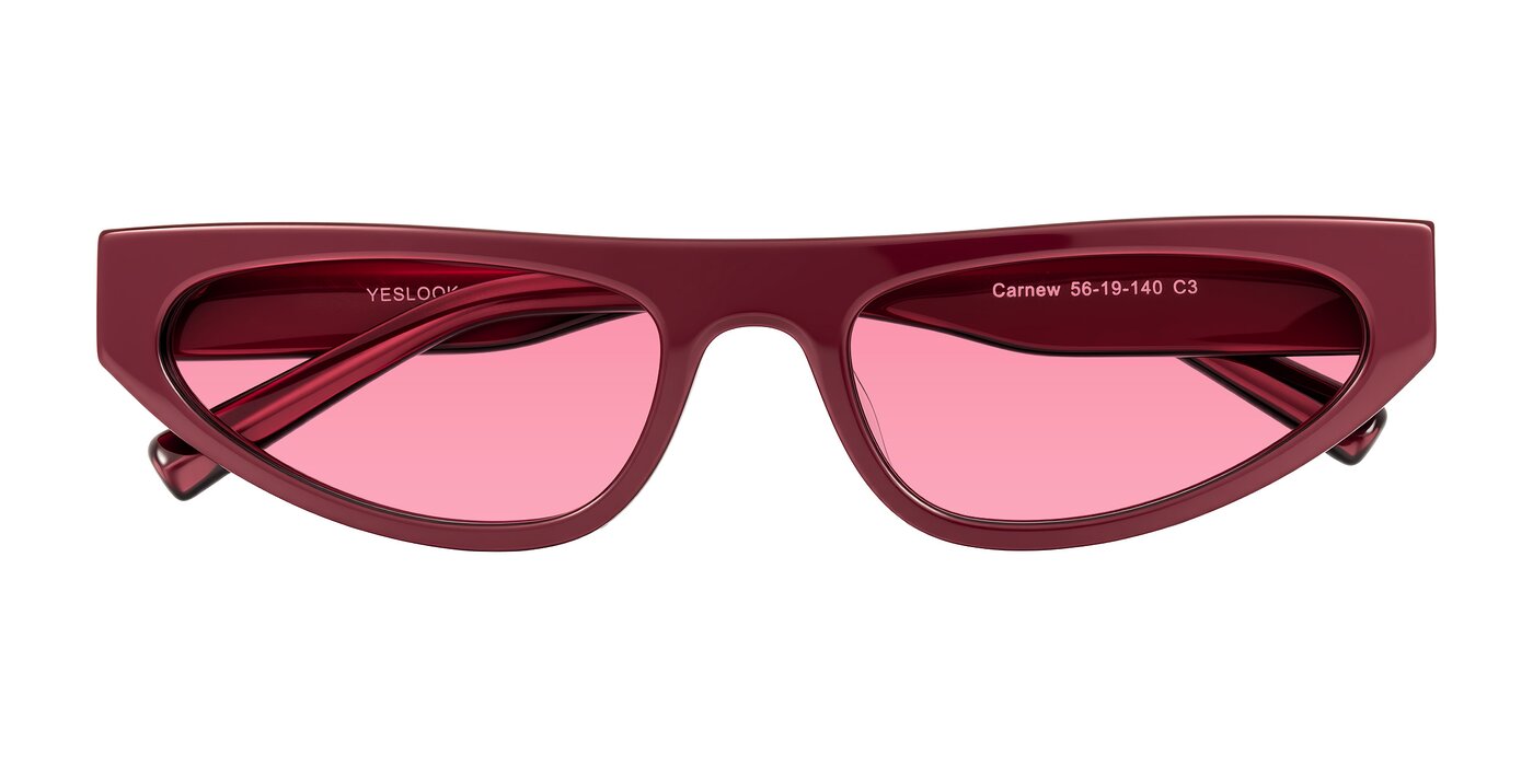 Carnew - Pearlescent Burgundy Tinted Sunglasses