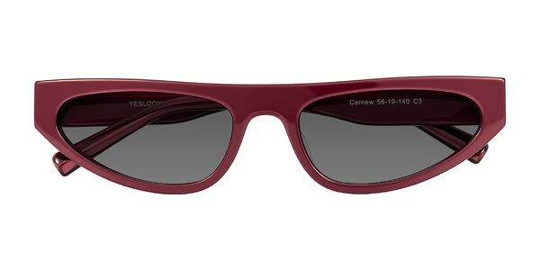 Front of Carnew in Pearlescent Burgundy