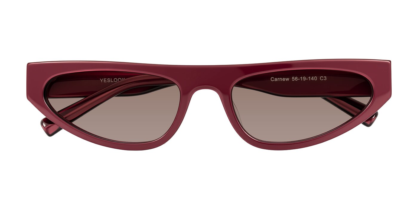 Carnew - Pearlescent Burgundy Tinted Sunglasses