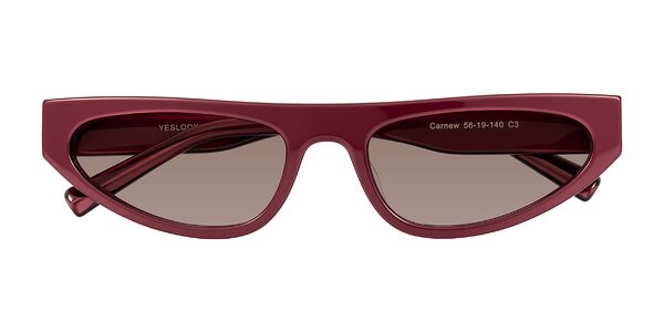 Front of Carnew in Pearlescent Burgundy