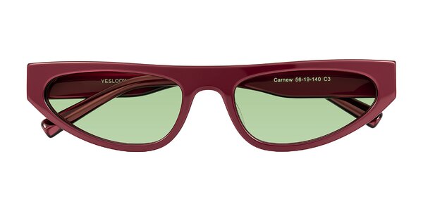 Front of Carnew in Pearlescent Burgundy