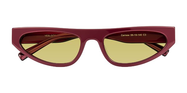 Front of Carnew in Pearlescent Burgundy