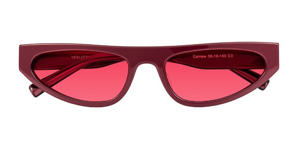 Front of Carnew in Pearlescent Burgundy
