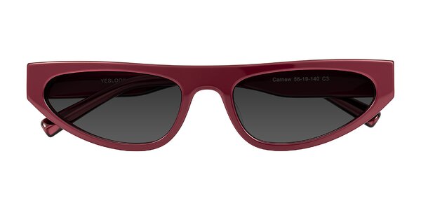 Front of Carnew in Pearlescent Burgundy