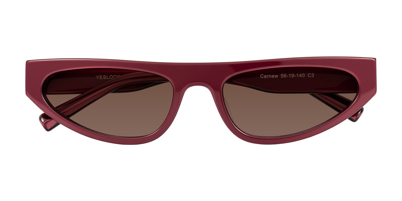 Carnew - Pearlescent Burgundy Tinted Sunglasses