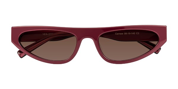 Front of Carnew in Pearlescent Burgundy