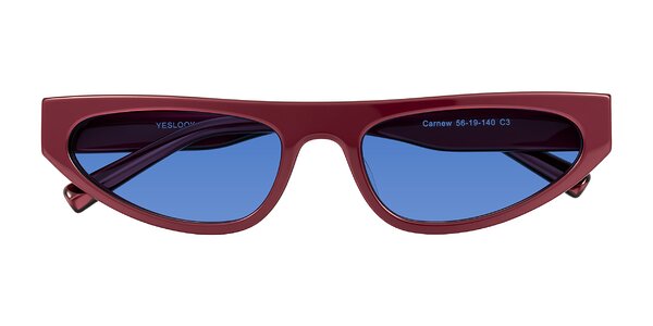 Front of Carnew in Pearlescent Burgundy