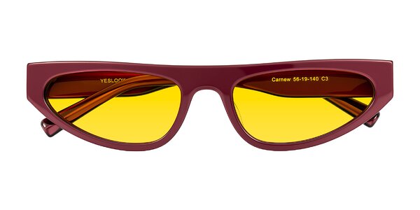 Front of Carnew in Pearlescent Burgundy