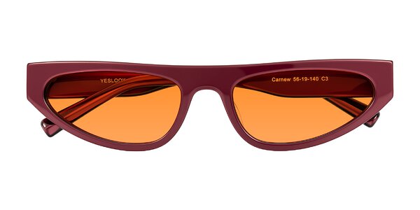 Front of Carnew in Pearlescent Burgundy