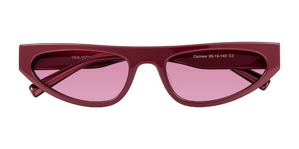 Front of Carnew in Pearlescent Burgundy