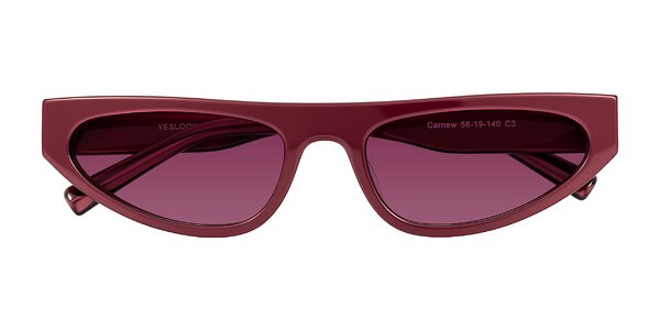 Front of Carnew in Pearlescent Burgundy