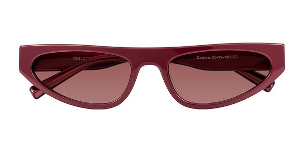 Front of Carnew in Pearlescent Burgundy