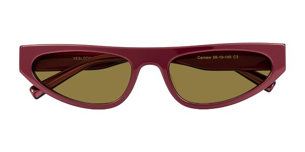 Front of Carnew in Pearlescent Burgundy