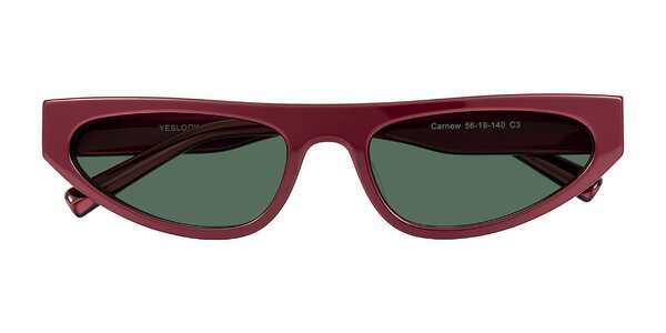 Front of Carnew in Pearlescent Burgundy