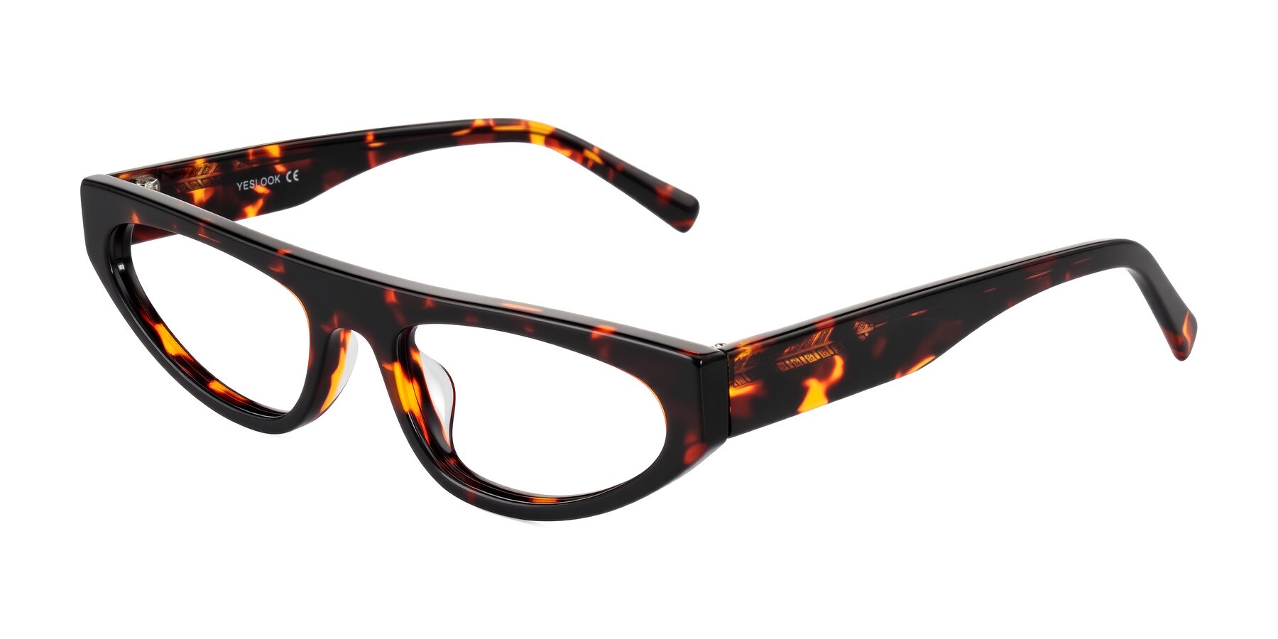Angle of Carnew in Tortoise with Clear Reading Eyeglass Lenses