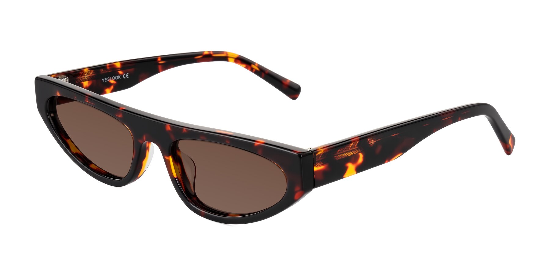 Angle of Carnew in Tortoise with Brown Tinted Lenses