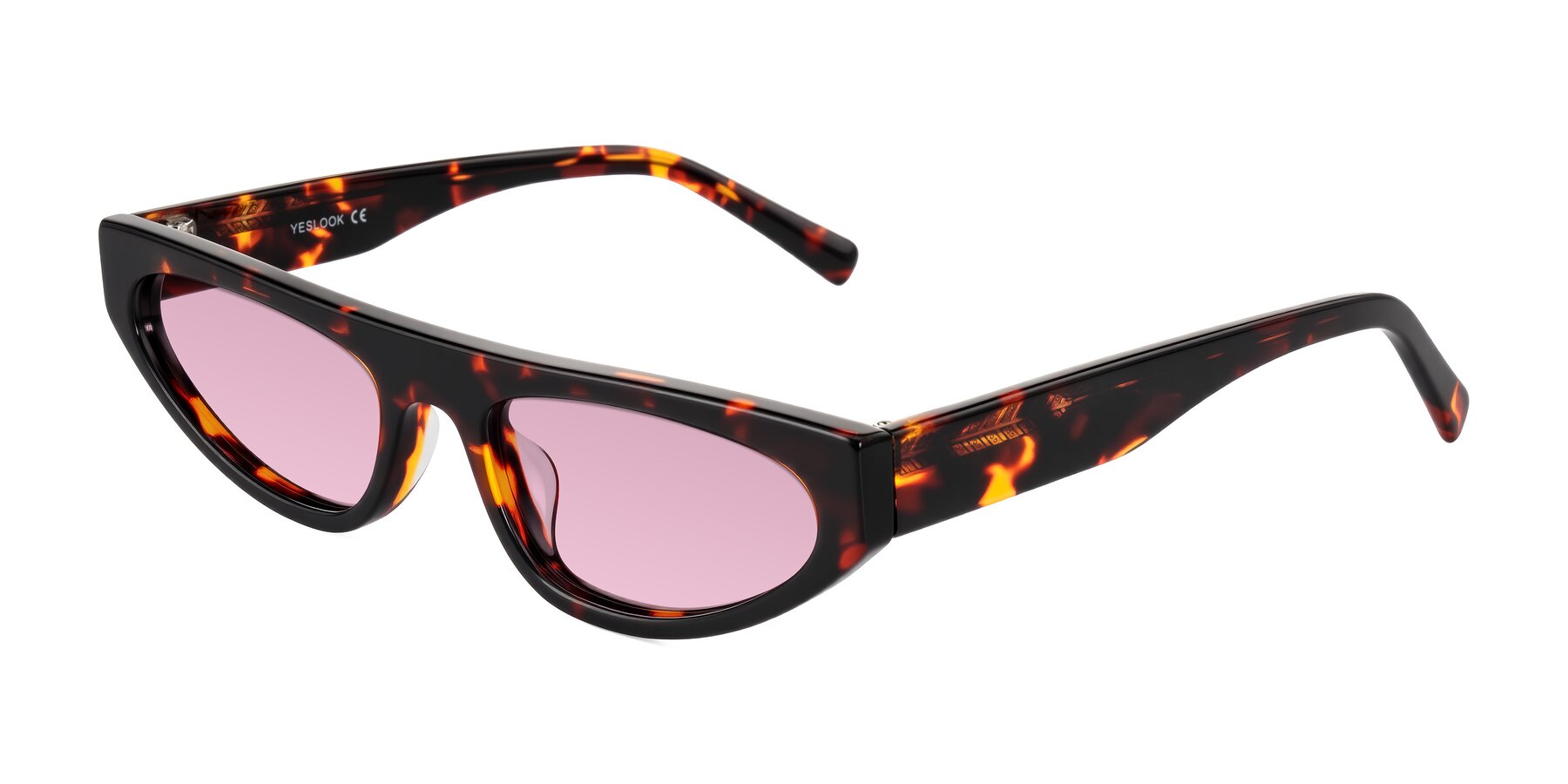 Angle of Carnew in Tortoise with Light Wine Tinted Lenses