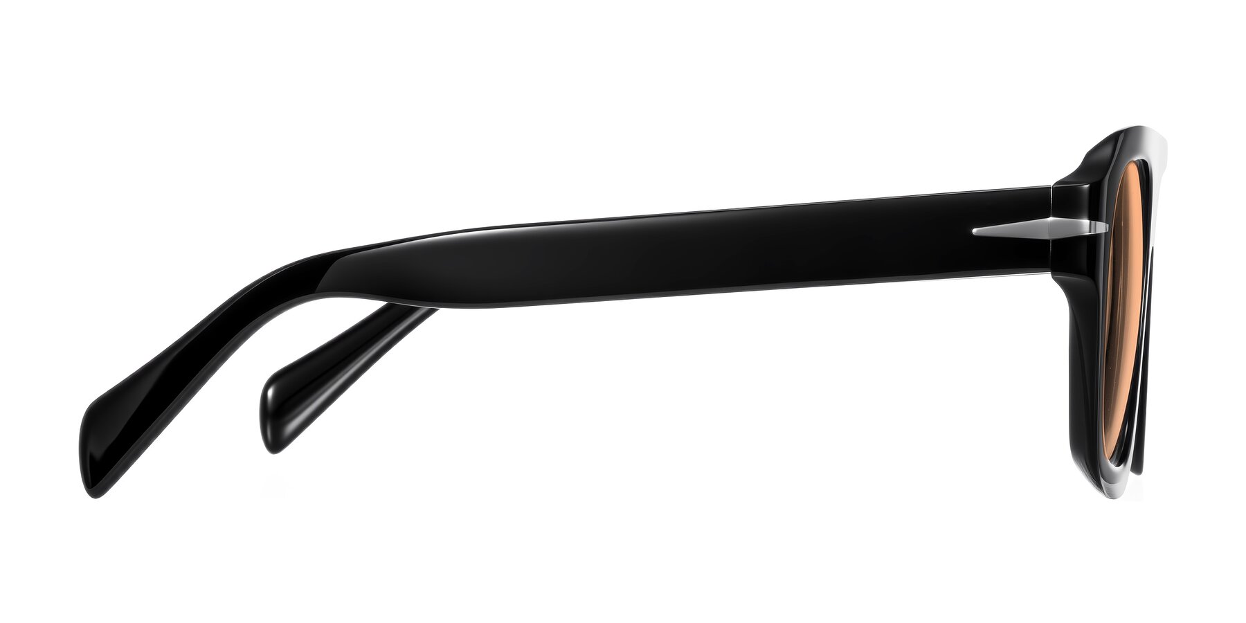 Side of Petenwell in Black with Light Orange Tinted Lenses