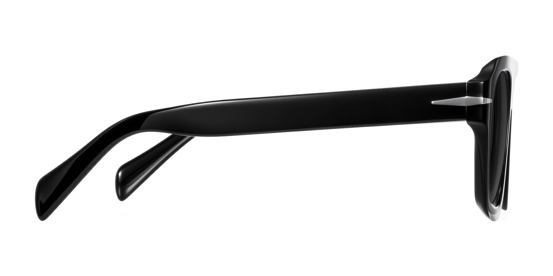 Side of Petenwell in Black with Gray Tinted Lenses