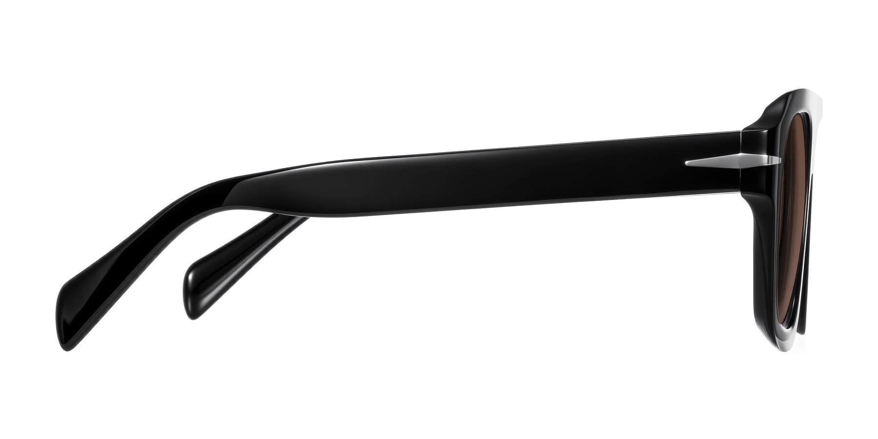 Side of Petenwell in Black with Brown Tinted Lenses
