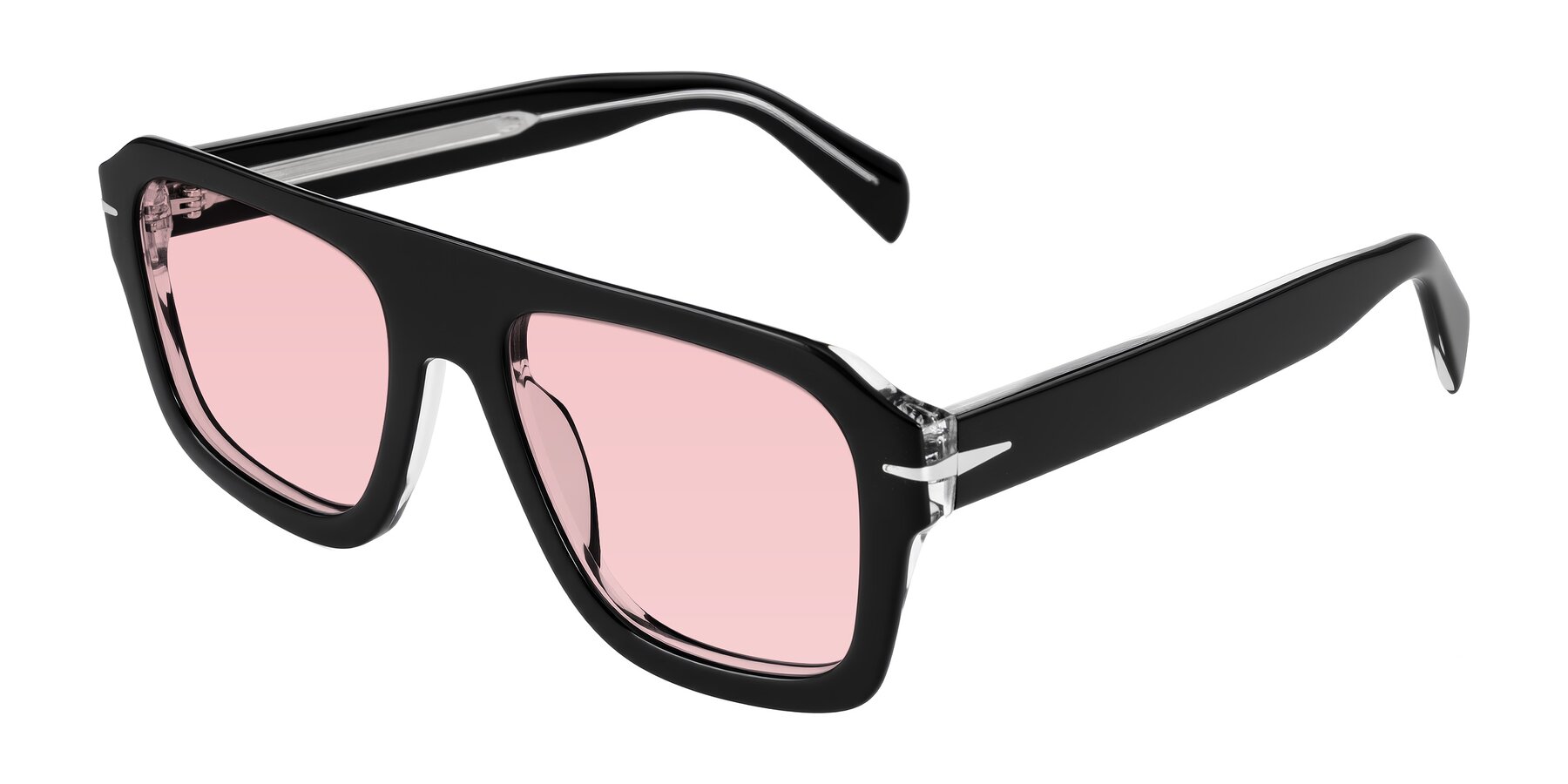 Angle of Petenwell in Black with Light Garnet Tinted Lenses
