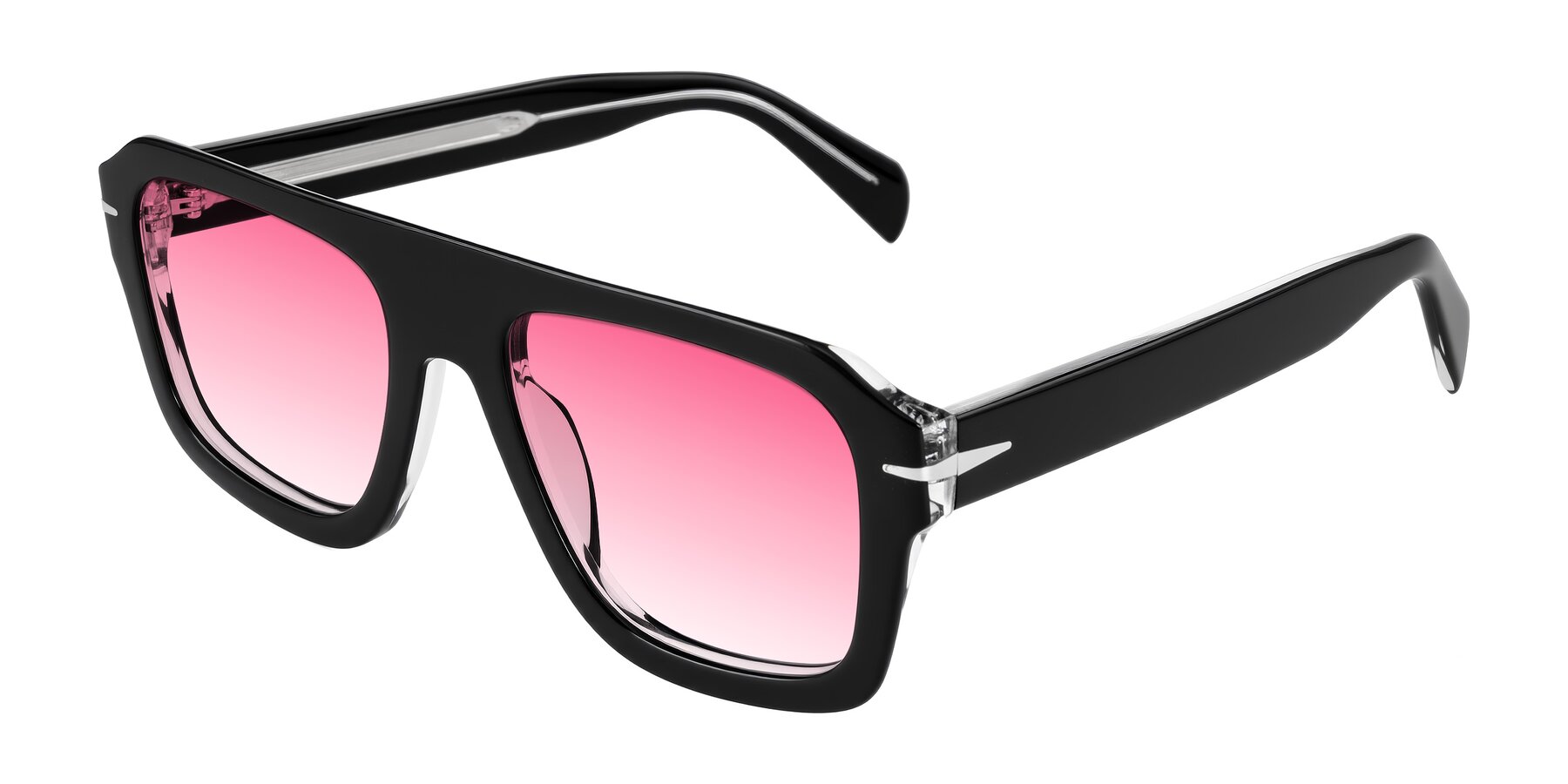 Angle of Petenwell in Black with Pink Gradient Lenses