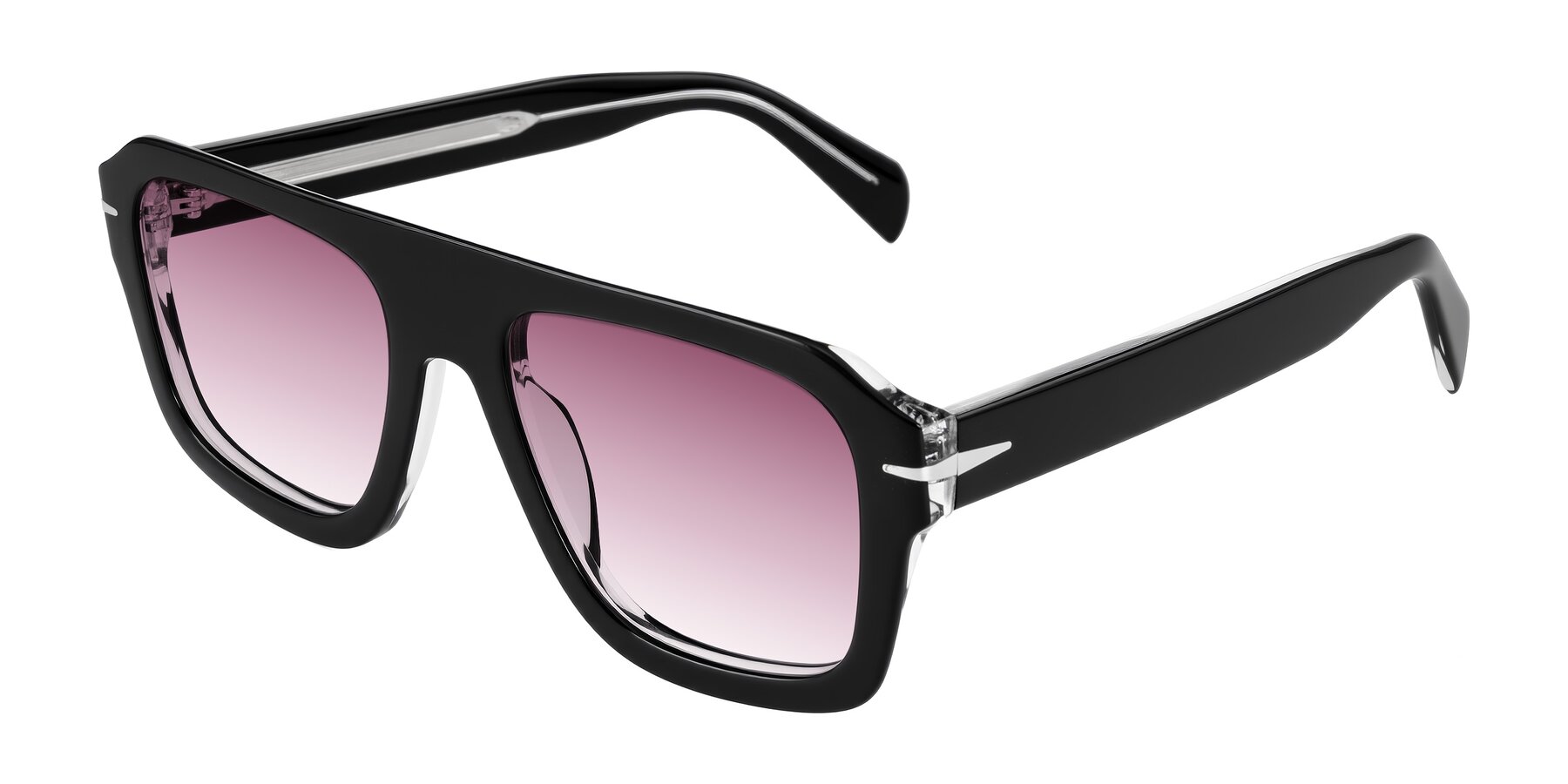 Angle of Petenwell in Black with Wine Gradient Lenses