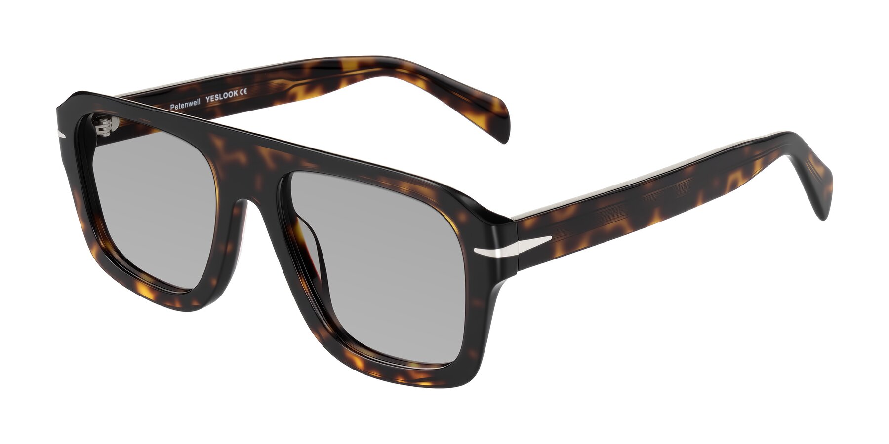 Angle of Petenwell in Dark Tortoise with Light Gray Tinted Lenses
