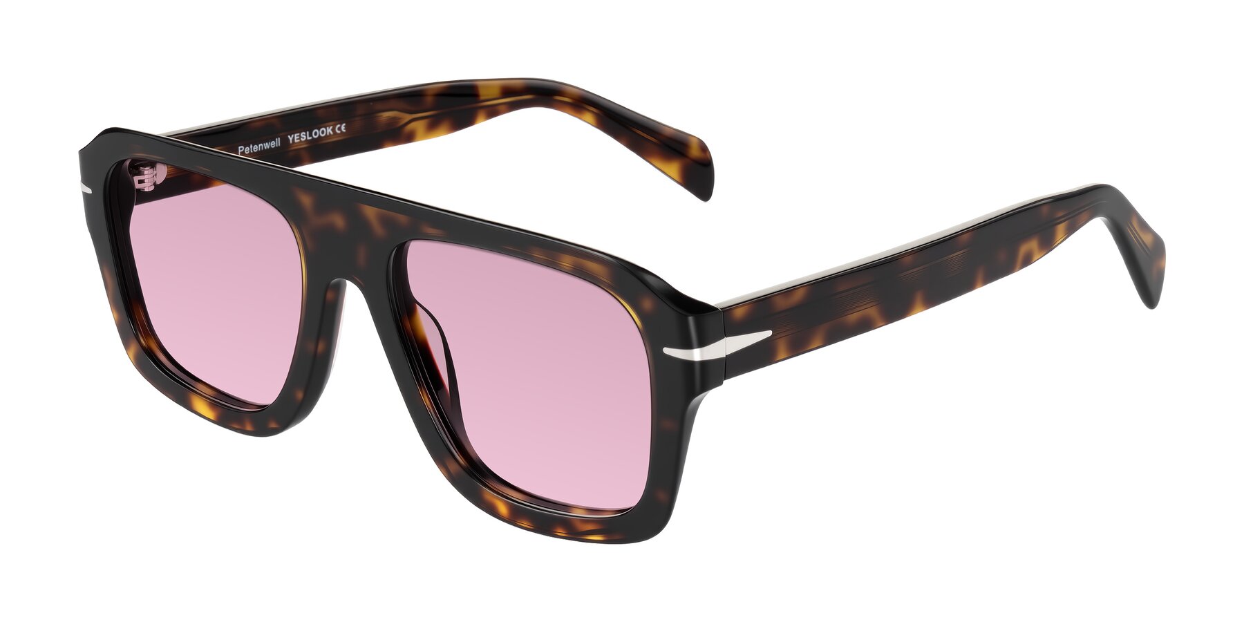 Angle of Petenwell in Dark Tortoise with Light Wine Tinted Lenses