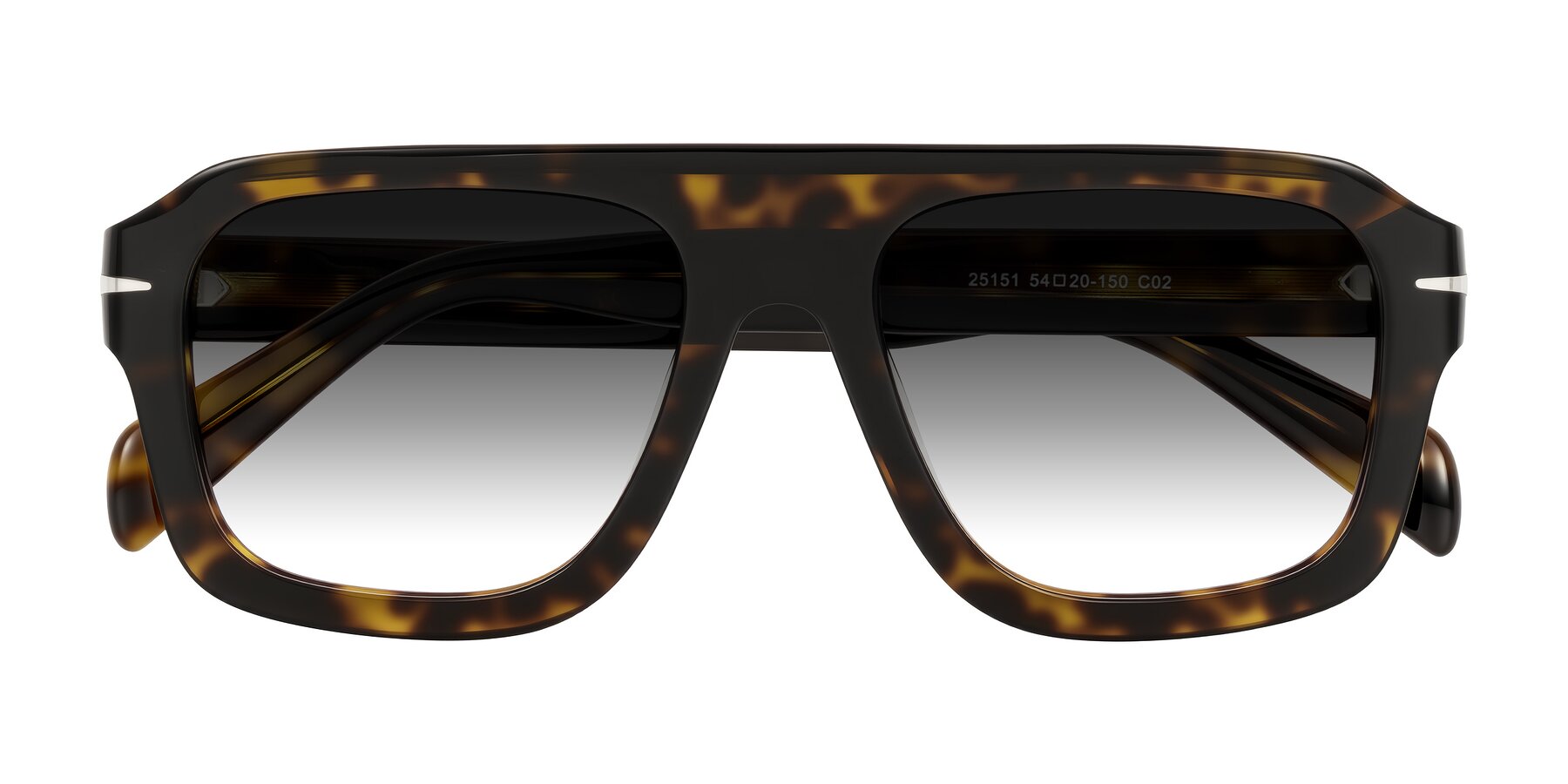 Folded Front of Petenwell in Dark Tortoise with Gray Gradient Lenses