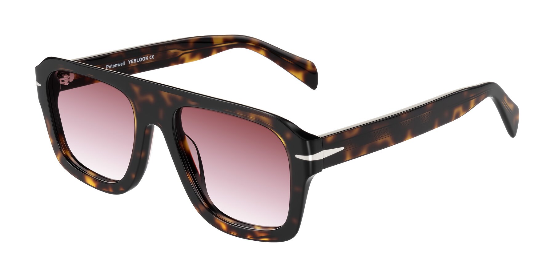 Angle of Petenwell in Dark Tortoise with Garnet Gradient Lenses