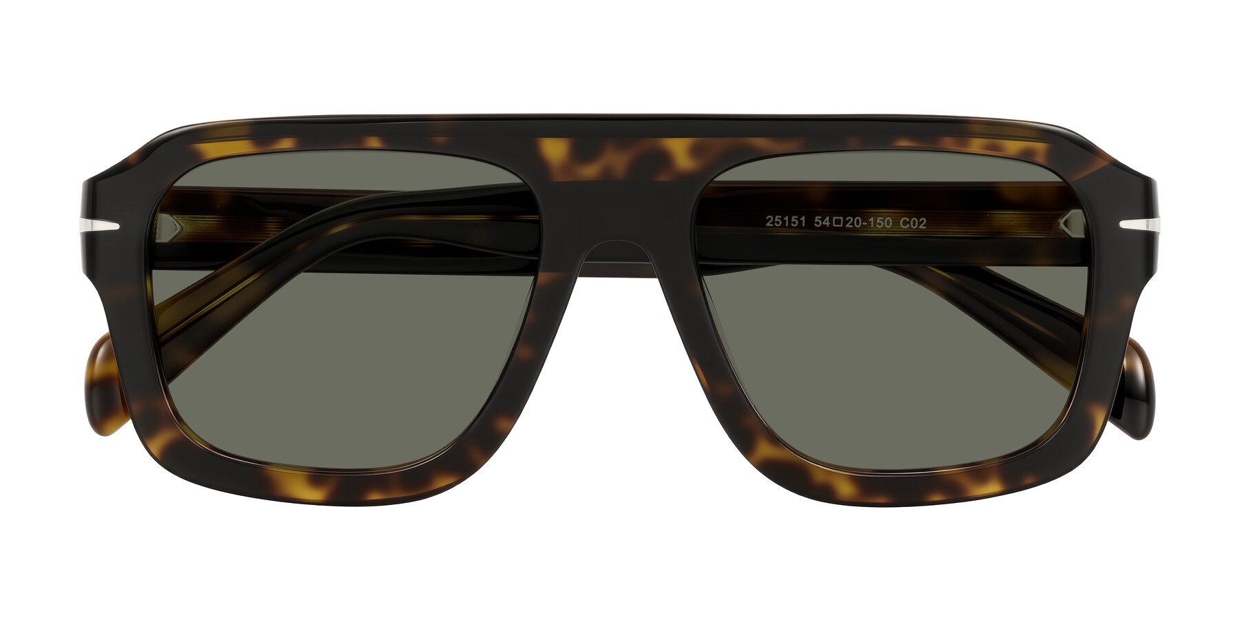 Folded Front of Petenwell in Dark Tortoise with Gray Polarized Lenses