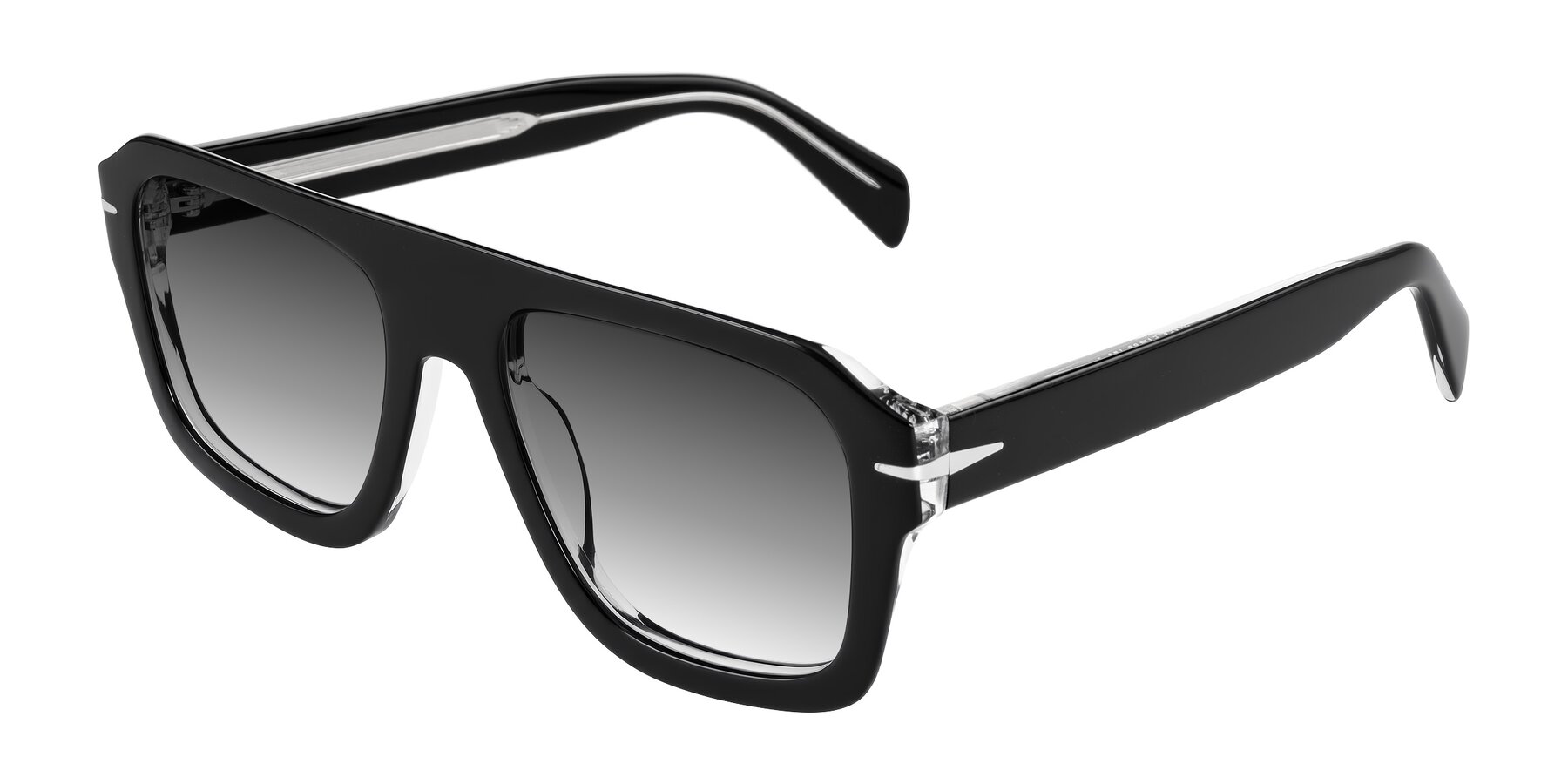 Angle of Petenwell in Black/Clear with Gray Gradient Lenses