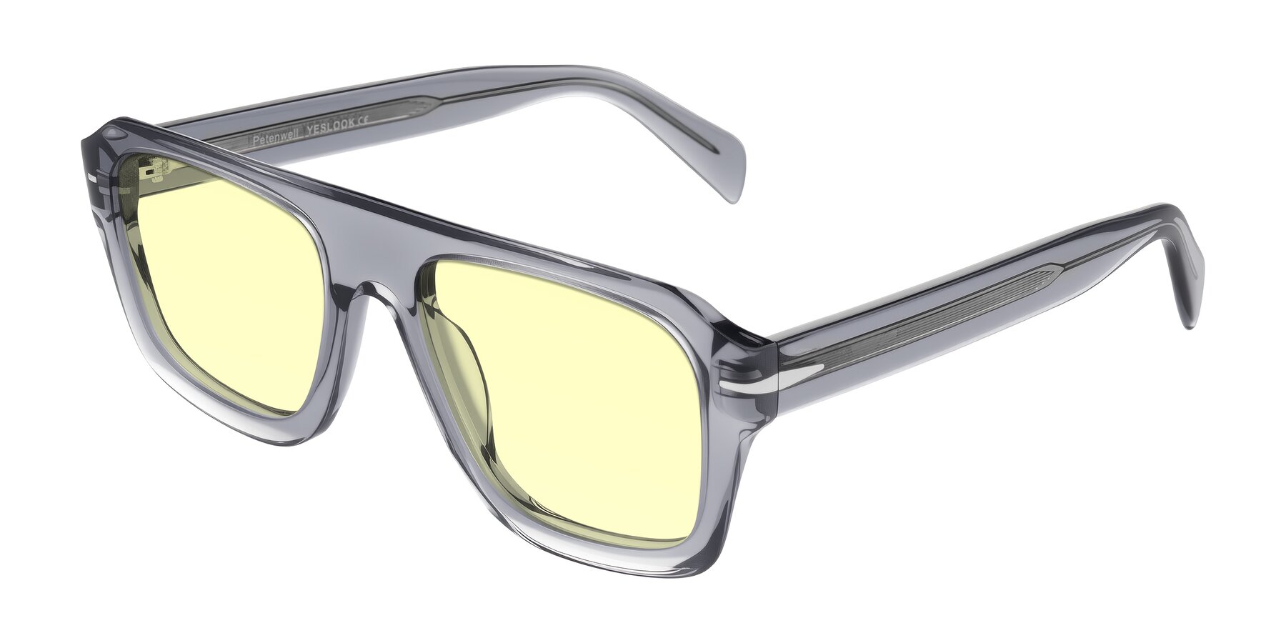 Angle of Petenwell in Transparent Gray with Light Yellow Tinted Lenses