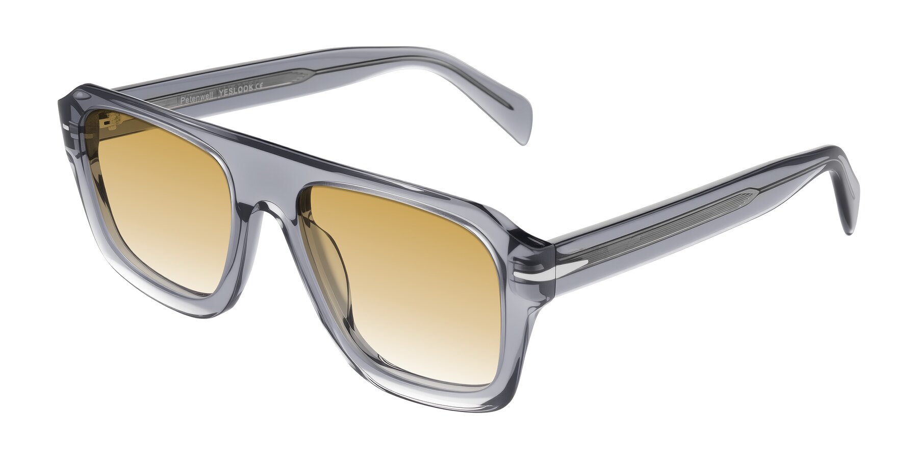 Angle of Petenwell in Transparent Gray with Champagne Gradient Lenses