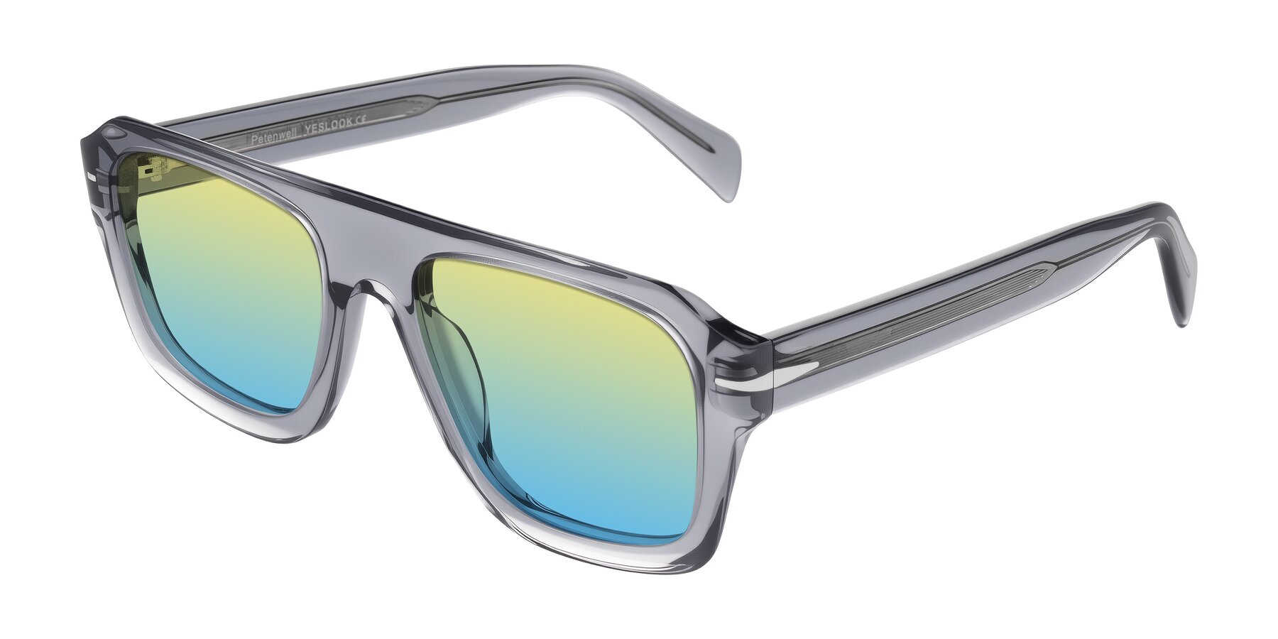 Angle of Petenwell in Transparent Gray with Yellow / Blue Gradient Lenses