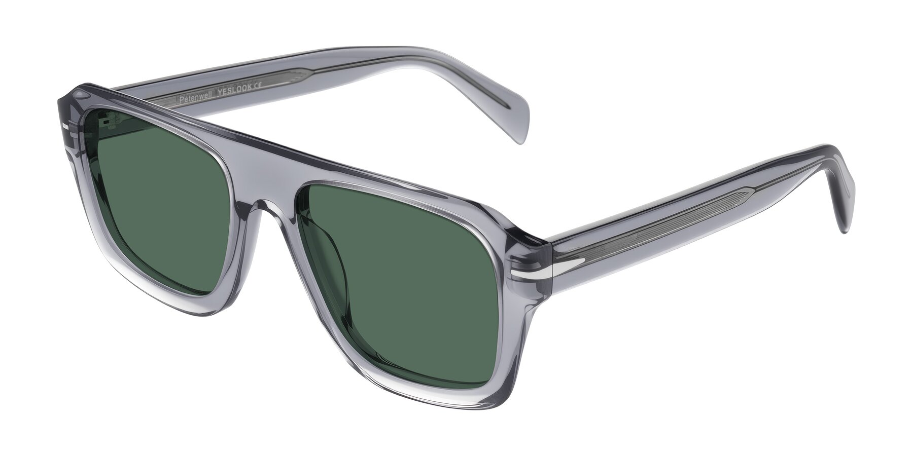 Angle of Petenwell in Transparent Gray with Green Polarized Lenses